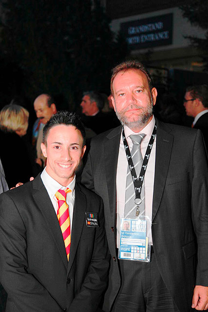 El estudiante murciano, José Luis Albarracín, junto al consejero de Educación, Formación y Empleo, Constantino Sotoca