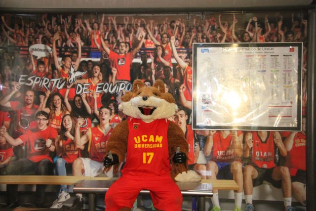 El banquillo del UCAM Murcia en la Gran Vía