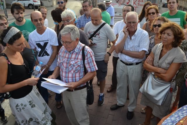Podemos Murcia apoya la lucha vecinal contra la licitación del AVE en superficie