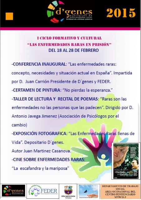 El centro penitenciario Murcia I se suma a la difusión del Día Mundial de las Enfermedades Raras