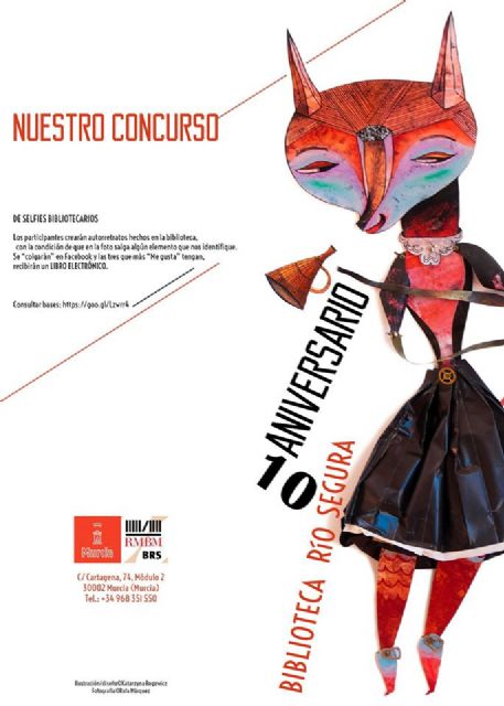 La Biblioteca Río Segura celebra su X aniversario con exposición, talleres y mesas redondas sobre literatura y pintura