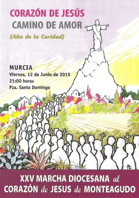 Murcia peregrina al Cristo de Monteagudo en la fiesta del Corazón de Jesús