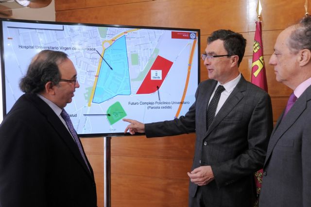 El Ayuntamiento y la Universidad de Murcia ultiman el acuerdo que permitirá construir en El Palmar uno de los complejos sanitarios más importantes de España