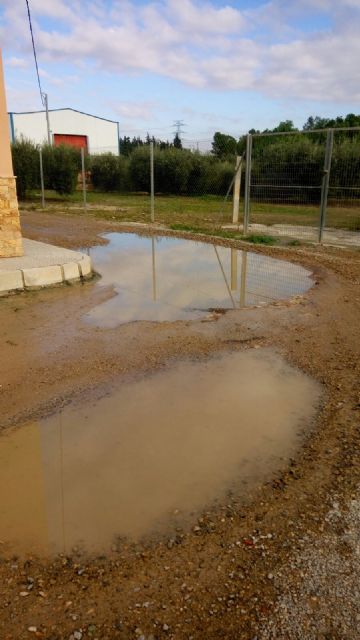 La Junta Municipal de Sangonera la Verde repara los desperfectos causados por las últimas lluvias y la nevada