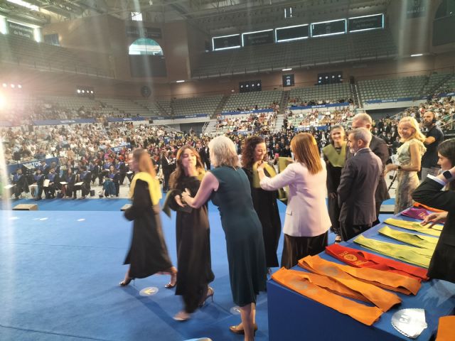 Emotiva graduación de los estudiantes de la Facultad de Farmacia y Nutrición y de la Escuela Politécnica de la UCAM