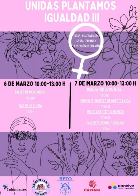 Unidas plantamos igualdad - Conmemoración del 8M en Beniaján