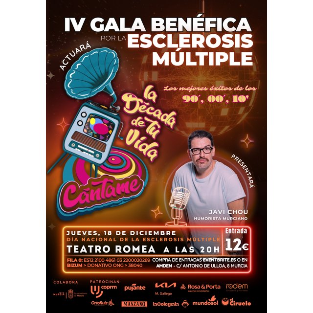 AMDEM organiza la IV Gala Benéfica por la Esclerosis Múltiple y presentará la iniciativa junto al Ayuntamiento la próxima semana