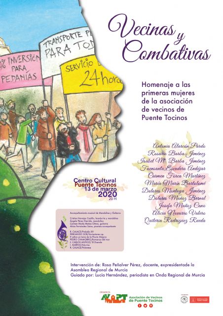 La Asociación de Vecinos de Puente Tocinos rinde homenaje a sus primeras mujeres directivas