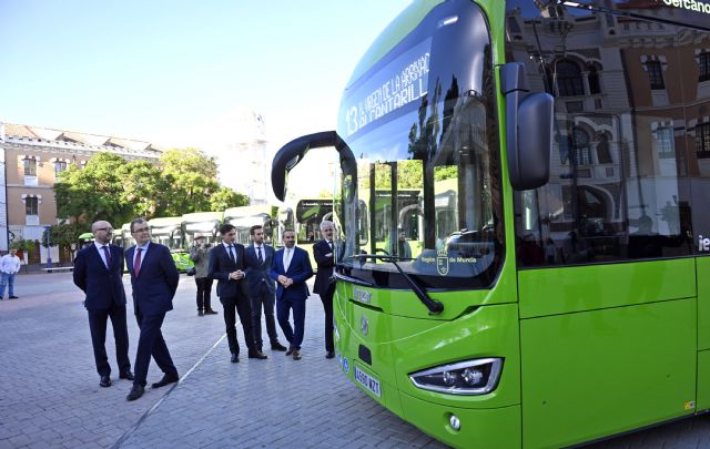 El Ayuntamiento de Murcia incorpora doce nuevos autobuses eléctricos a la flota municipal