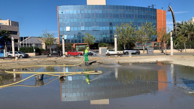 Limpieza integral del lago de Atalayas para mantener sus condiciones higiénico-sanitarias en óptimo estado