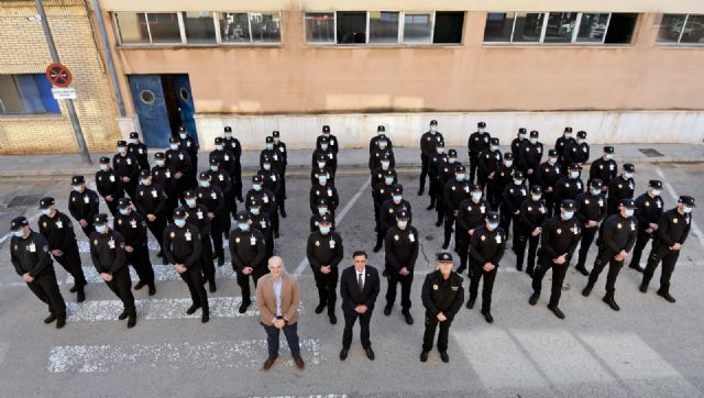 64 nuevos agentes de Policía Local comienzan mañana sus prácticas patrullando en las calles de Murcia y pedanías