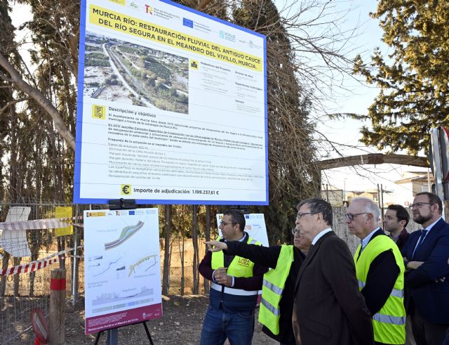 El Meandro del Vivillo avanza en su recuperación para naturalizar el Segura y coser el municipio a través de Murcia Río
