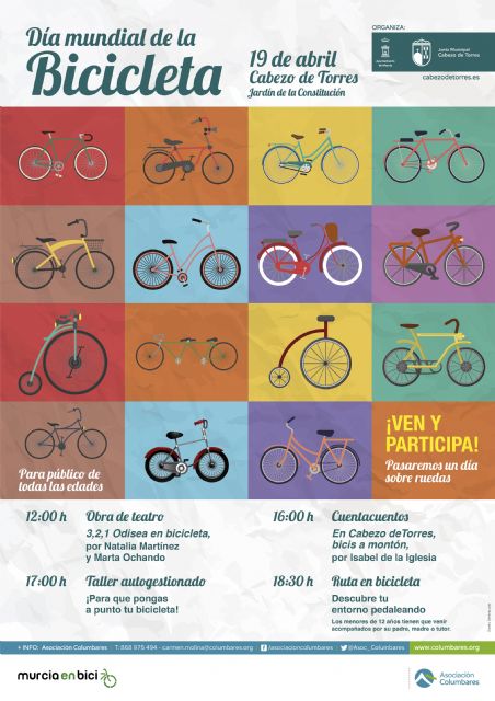 La Junta Municipal de Cabezo de Torres y las asociaciones Columbares y Murcia en Bici plantean una intensa jornada de actividades para toda la familia