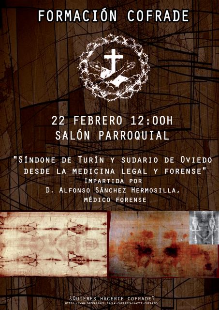 La Síndone de Turín y el sudario de Oviedo, en las charlas de la Cofradía de la Fe