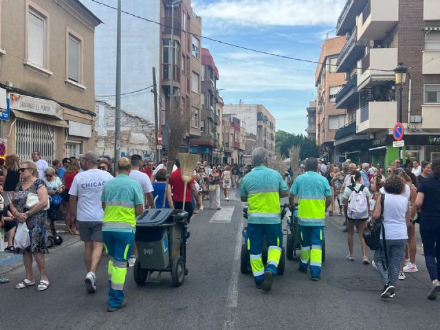 Murcia refuerza la limpieza con un operativo sin precedentes para la Romería de la Fuensanta