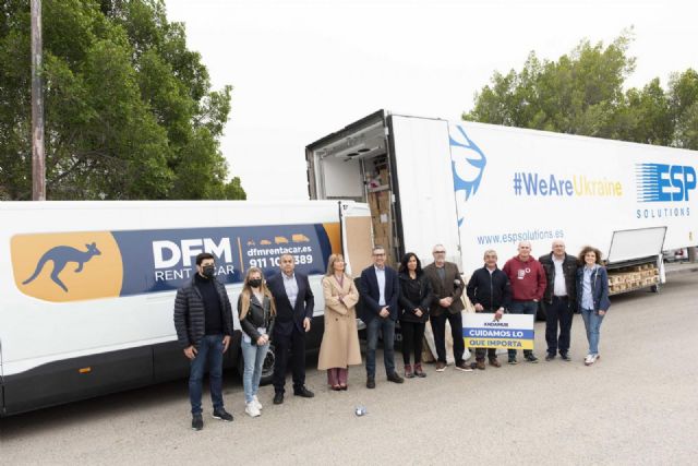 Parte de la UMU el segundo camión solidario con material humanitario para Ucrania con destino a la frontera húngara
