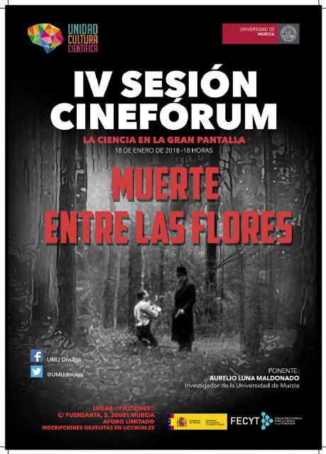 Muerte entre las flores, la IV sesión del cinefórum 'La Ciencia en la gran pantalla'