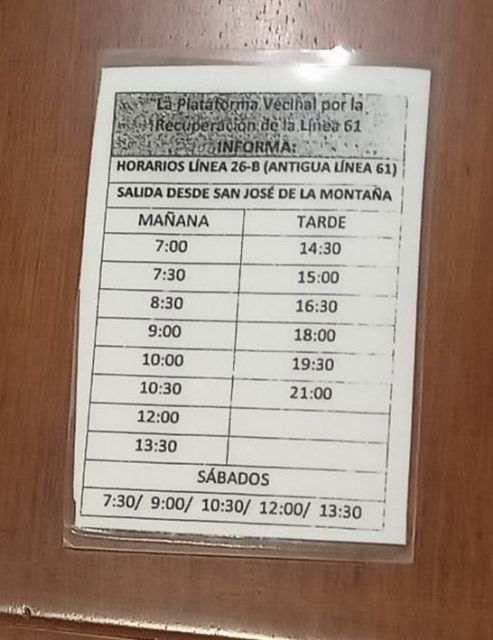 IU-V Murcia denuncia la supresión de paradas de bus en barrios vulnerables