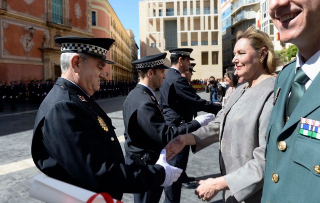 La Comunidad, con la Policía Local de Murcia en el día de su patrón