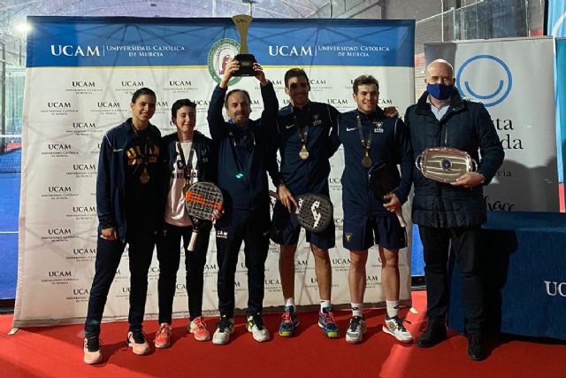 Pleno de oros para la UCAM en el Campeonato de España Universitario de Pádel