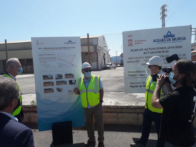 Aguas de Murcia moderniza la red de saneamiento del Polígono Industrial de San Ginés
