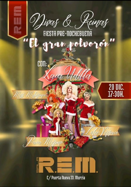 “El Gran Polvorón”, el gran tardeo drag navideño de Murcia