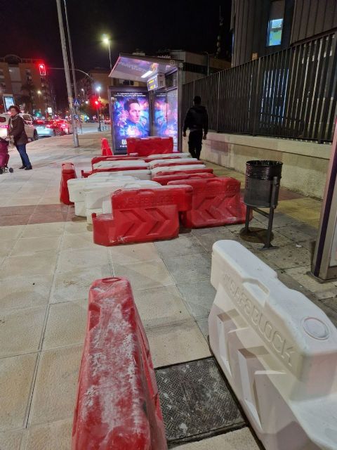 La ampliación de aceras con el Plan de Movilidad es una de las mayores chapuzas que se recuerda en Murcia