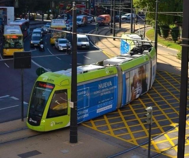 Murcia celebra el martes 22 el Día sin Coches con transporte público gratuito y la actuación del Orfeón en el tranvía