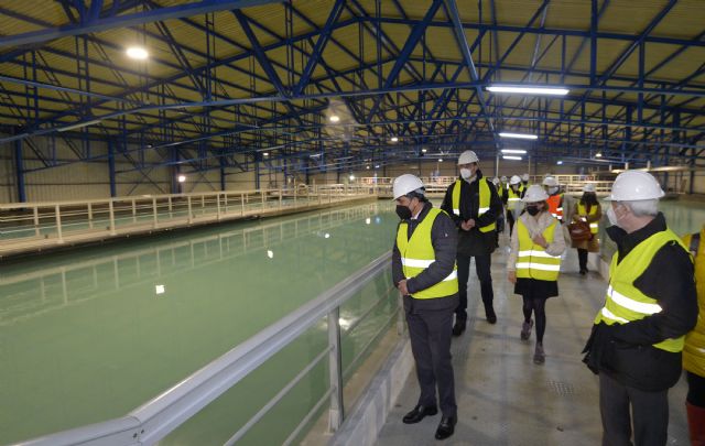 Parte del agua regenerada en la depuradora Murcia- Este se utilizará para el riego de zonas verdes y la limpieza viaria