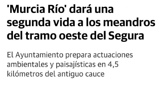 El PSOE se apropia del proyecto del PP para crear una playa fluvial en el meandro del Chico del Vivillo