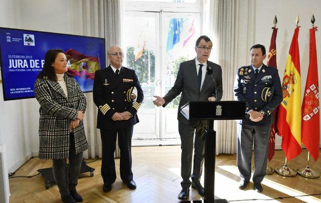 Los murcianos podrán manifestar su lealtad a España en la Jura de Bandera del domingo 10 de febrero