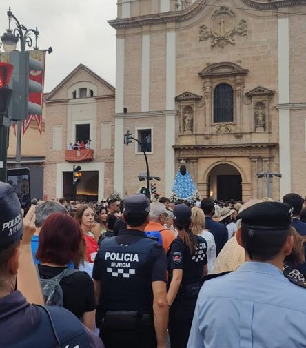 El Ayuntamiento de Murcia organiza un amplio dispositivo de seguridad y tráfico con motivo de la Bajada de la Virgen de la Fuensanta