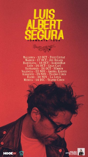 Luis Albert Segura arranca su gira ´Tormenta Tour´ // 14 de diciembre - Murcia