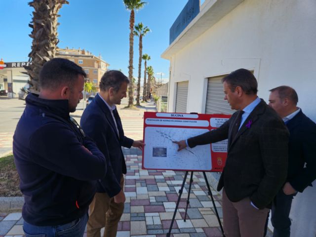 Finalizan las obras de renovación integral de las aceras en la Avenida Constitución de Sucina con una inversión municipal de 223.000 euros