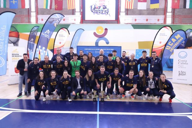 Una UCAM triunfal hace doblete en el Nacional Universitario de Fútbol Sala