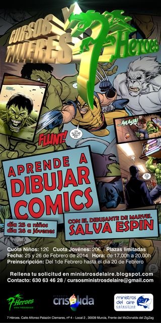 Aprende a dibujar comics con el dibujante de Marvel Salva Espin