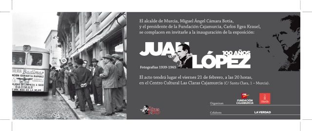 El Alcalde Cámara inaugura la exposición que recuerda la figura del fotógrafo Juan López en el centenario de su nacimiento