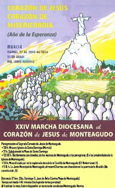 XXIV Marcha Diocesana al Corazón de Jesús de Monteagudo