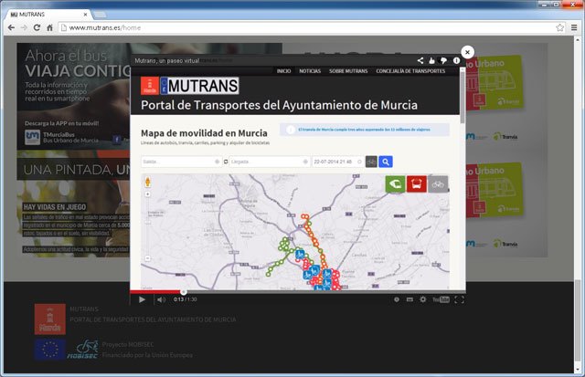 La startup murciana Conocea realiza los vídeos para formar a los ciudadanos en la nueva plataforma del Ayuntamiento de Murcia MUTRANS