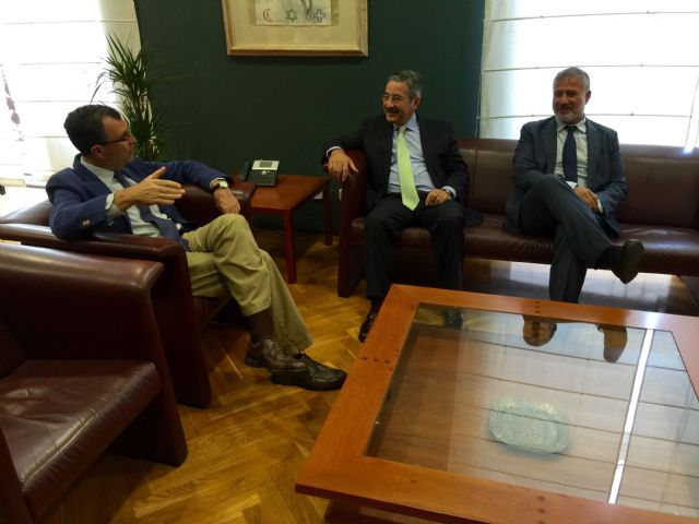 El director general de Telefónica visita al alcalde de Murcia