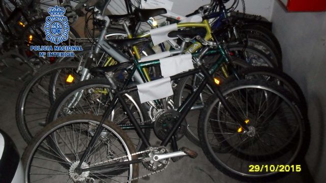 La Policía Nacional desmantela un grupo organizado dedicado al hurto y posterior venta de bicicletas