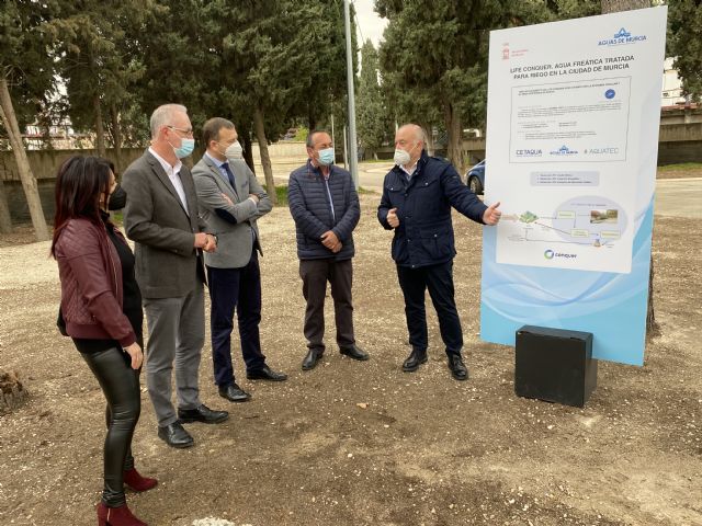 Murcia recuperará al año 500.000 metros cúbicos de aguas freáticas y los destinará al riego de parques y jardines