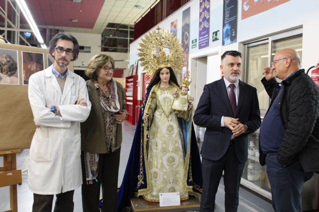 Cultura restaura la talla de Nuestra Señora  del Rosario de la Iglesia parroquial de La Alberca