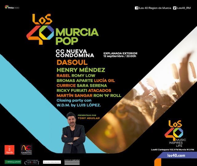 Los40 Murcia Pop, el evento musical más importante de la Feria