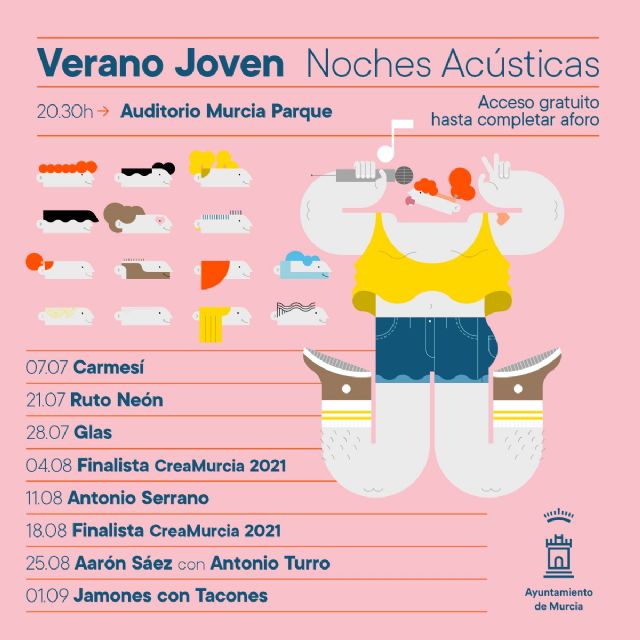 Noches acústicas para disfrutar del verano más joven en el Auditorio Murcia Parque