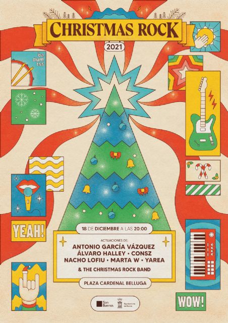 La Plaza Cardenal Belluga acogerá el 18 de diciembre un nuevo Christmas Rock Murcia