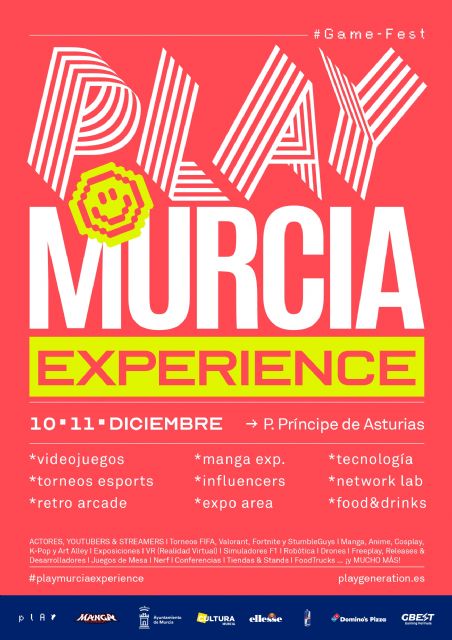 Play Murcia Experiencie convierte a la ciudad en capital del mundo del videojuego y del ocio digital durante el próximo fin de semana