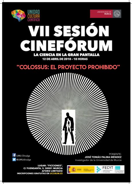 VII sesión del cinéforum de la UMU con 'Colossus: El proyecto prohibido'