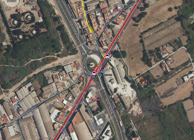 Tres heridos en un accidente de tráfico en Murcia			