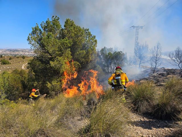 Conato de incendio forestal en Javalí Nuevo (Murcia)